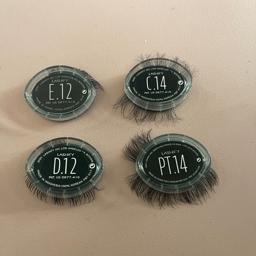 C14 D12 E12 PT14 Lashify Gossamer Lashes black